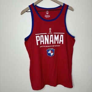 2018 FIFA World Cup Panama Tank Top Shirt Russia Red Futball